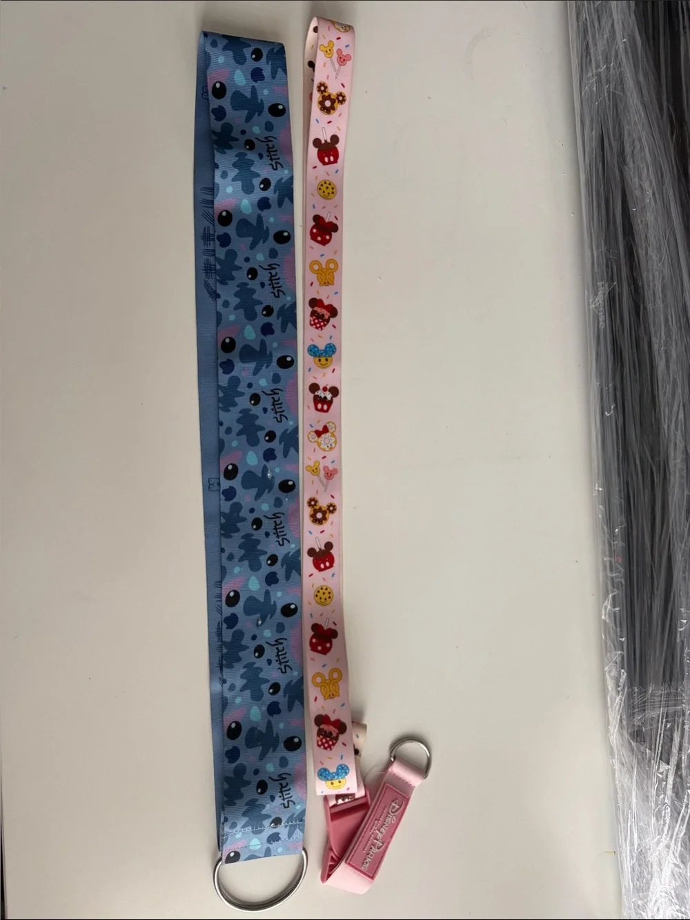 Disney Pin Lanyard (2 of them) Lilo and Stitch and a Snack Themed Lanyard!